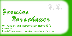 hermias morschauer business card